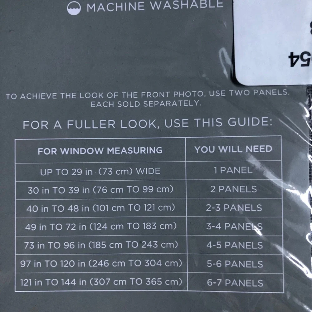 JCPenney Home Bayview Gray Sheer Grommet Curtain Panel 84” set of TWO